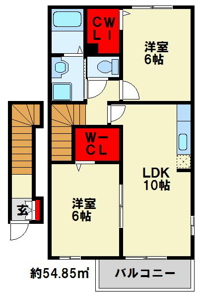 フローラM　Ⅱ 間取り