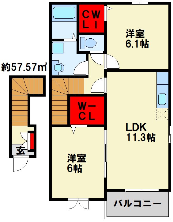 グレイスE　Ⅱ 間取り