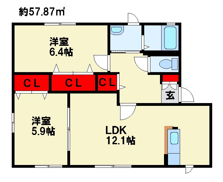 咲ら小路Ⅱ　D棟 間取り