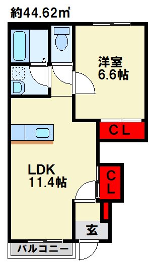 メルヴェール  間取り