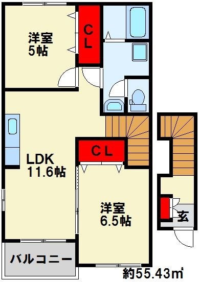 グレイスコートⅡ 間取り
