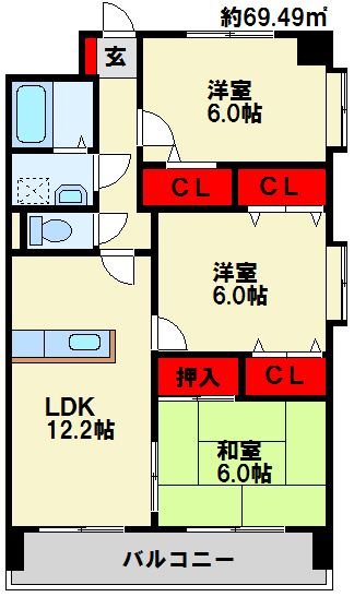 ミラドール F  間取り