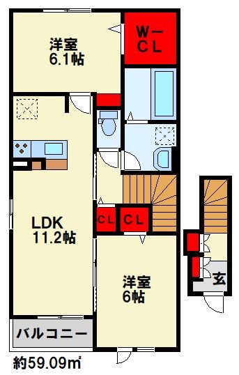 ヴィラルーチェ B棟  間取り