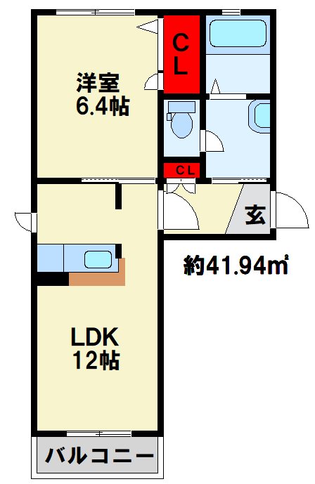 ヴィラシャーメゾン行橋プリモ 間取り