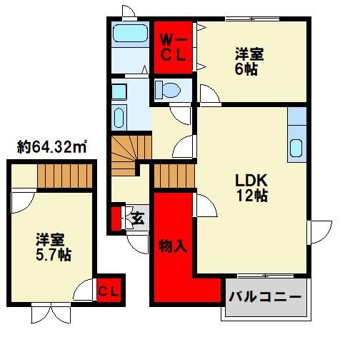 エスポワール高野　A棟 間取り