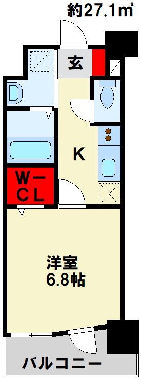 アースコートY'sシティ西神原 間取り