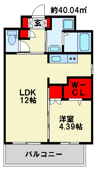 フェリシエ京町 間取り