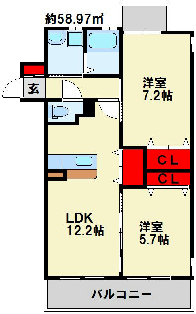 レジェンド砂津 間取り