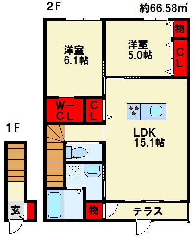メゾンリバーツ 間取り
