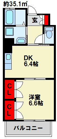 REZIA小倉 間取り
