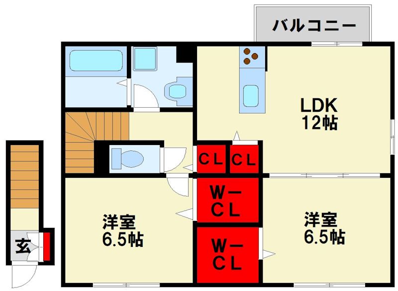 プレミールAsagiri 間取り