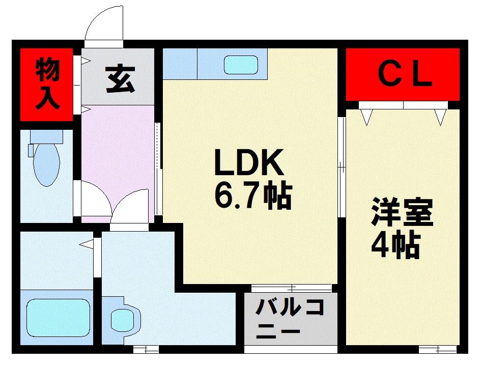 REVEメゾン九州病院前 間取り