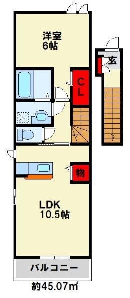 メゾン タウルス　Ⅱ 間取り