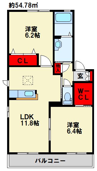 パーク サイト Ⅳ番館 間取り