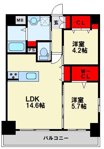ウィングス熊手 間取り