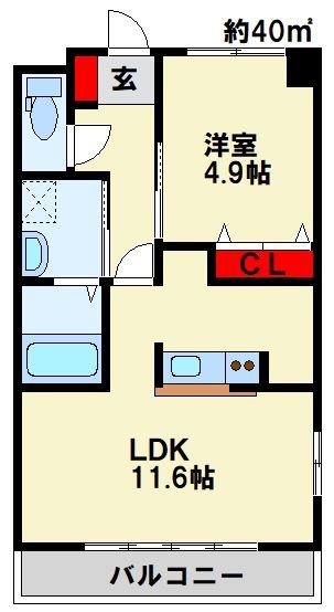 クリスタルガーデン Ⅱ 間取り
