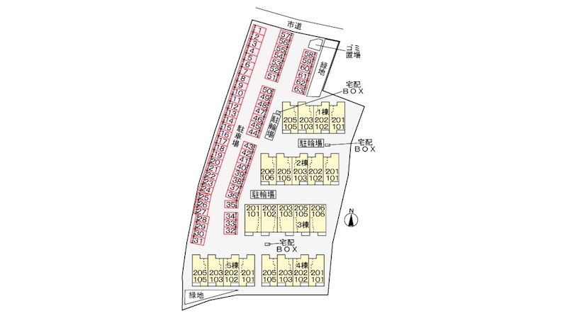 ロータス北泉１ 駐車場