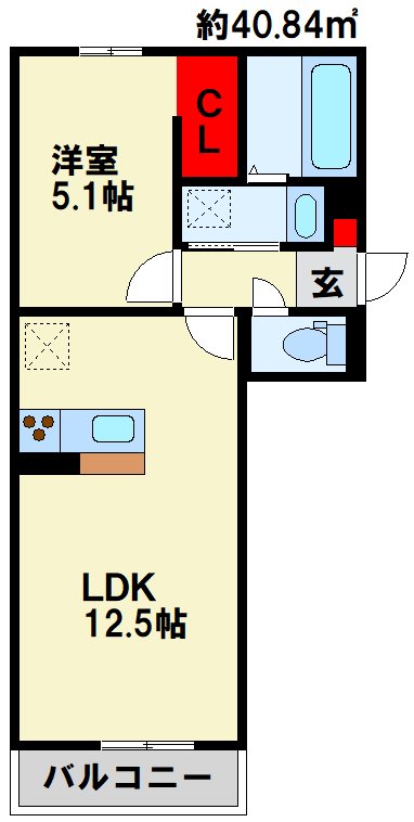 セジュール横代 間取り