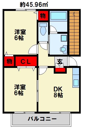 ファミール葛原Ⅰ 間取り