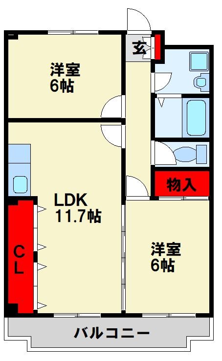ドミール三ヶ森 間取り