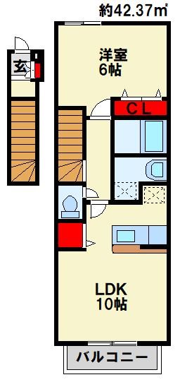 サンレミ葛原 A棟  間取り