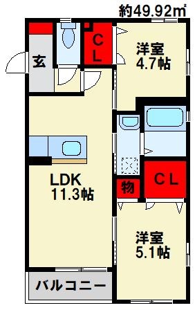 プレミール引野 間取り