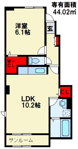 サンシャイン宮の下 間取り
