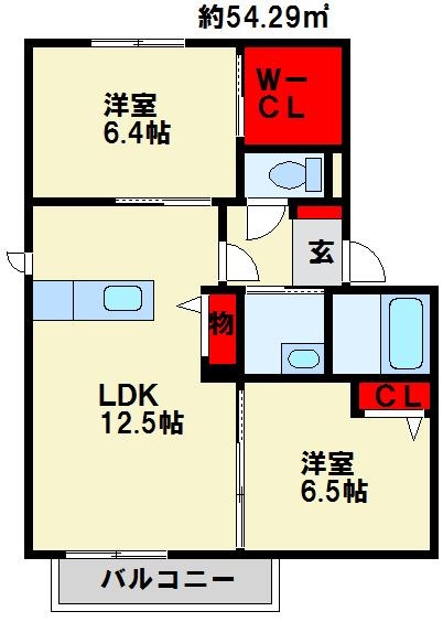 リバプールⅠ番館   間取り
