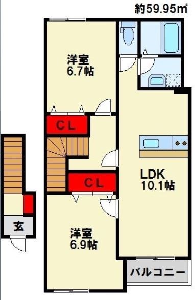 クレッシェンド 間取り
