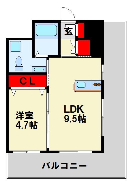 福岡県北九州市八幡東区中央２丁目 間取り