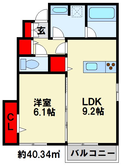 D-ROOM下城野 間取り