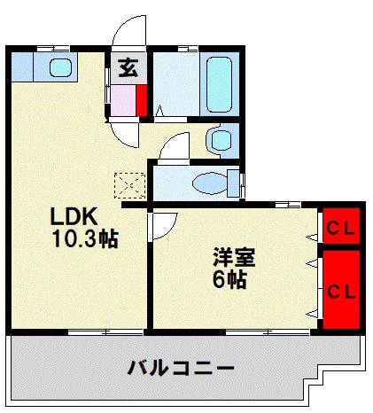 ロード黒崎  間取り