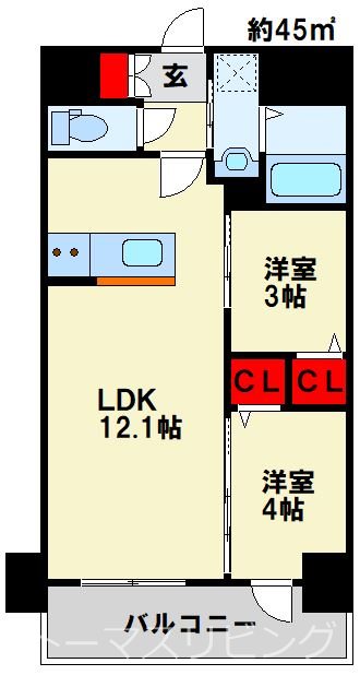 プレジデンス　ざ京 間取り
