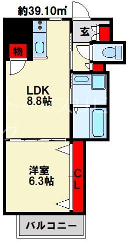 クレスト南小倉 間取り