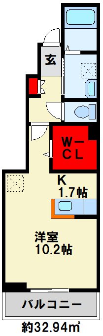 フレッシュリー　B棟 間取り