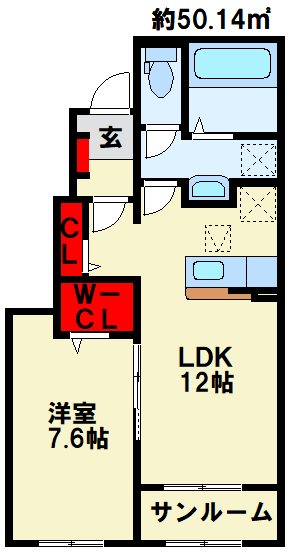 フェニックスヴィラ　B棟 間取り
