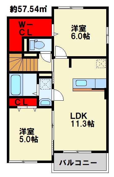 コスモス　A 間取り