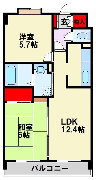 オークランド桜通り  間取り
