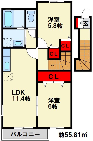サンフラワー・アべニュー　Ｅ棟 間取り