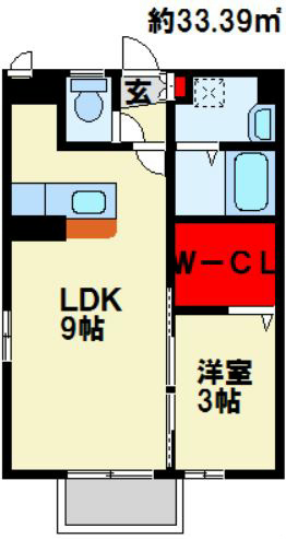 福岡県北九州市小倉北区日明３丁目 間取り