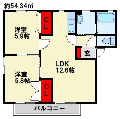 グラン・シャーメゾン　D棟 間取り
