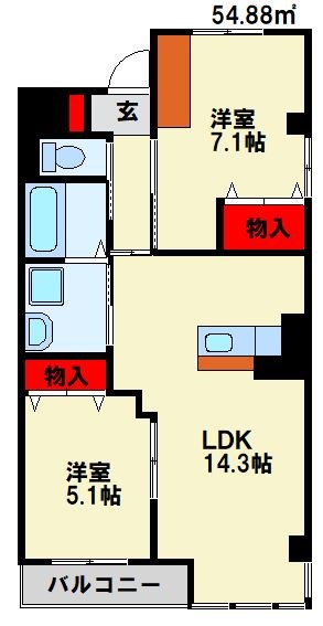 パルティール A棟  間取り