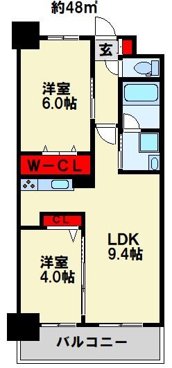 コンダクトレジデンスTOKURIKI 間取り