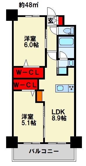 コンダクトレジデンスTOKURIKI 間取り