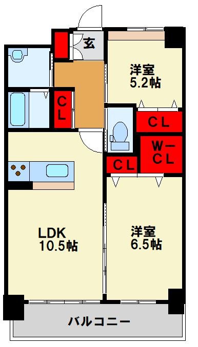 エルザグランツ戸畑千防 間取り