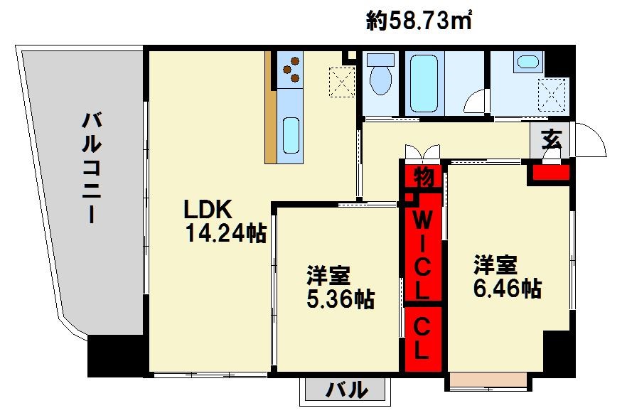 ラフィーネ上葛原 間取り
