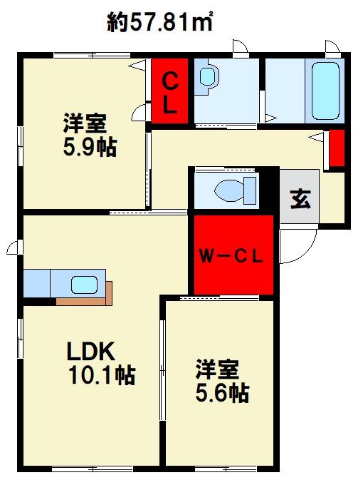 エクレールメゾン湯川 間取り