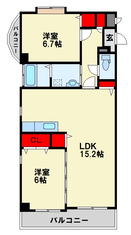 福岡県北九州市戸畑区中原西２丁目 間取り