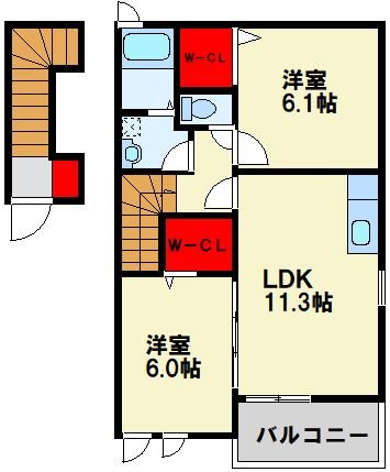 ジェイ・ヴィルタス2 間取り