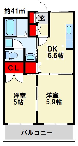 ビッグフォレスト壱番館  間取り